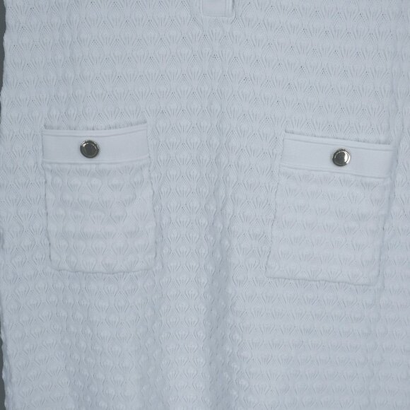 J. Crew Textured Lady Sweater Dress Women S White Preppy Professional Office NWT - Picture 6 of 16